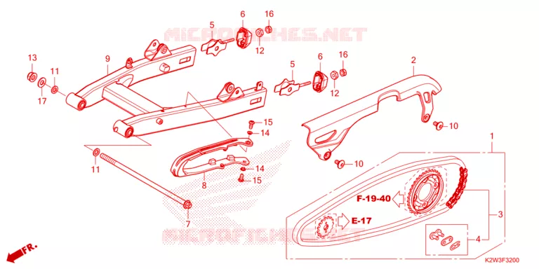 SWING ARM Honda MOTO 125 DAX 2024  ST125AP