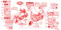 CAUTION LABEL for Honda AFRICA TWIN 1000 ABS 2016