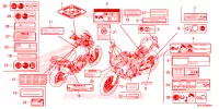 CAUTION LABEL for Honda AFRICA TWIN 1000 ABS 2016