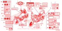 CAUTION LABEL for Honda AFRICA TWIN 1000 DCT 2016
