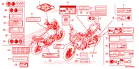 CAUTION LABEL for Honda AFRICA TWIN 1000 DCT BLACK 2016