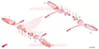 INDICATOR for Honda AFRICA TWIN 1000 DCT RED 2016