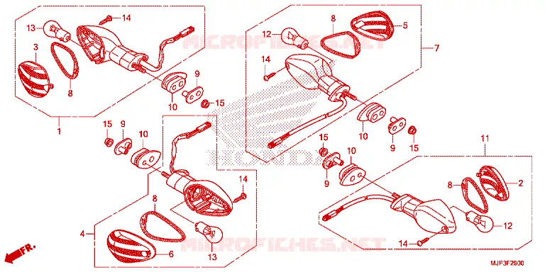 INDICATOR Honda MOTO 1000 AFRICA-TWIN 2017  CRF1000G