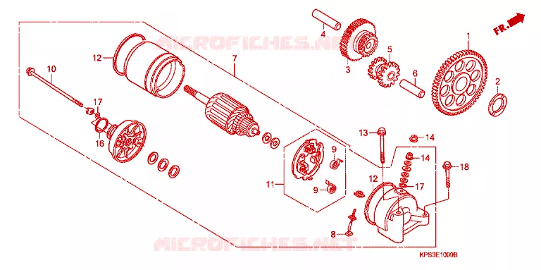 STARTING MOTOR  Honda MOTO 230 CRF 2003  CRF230F3