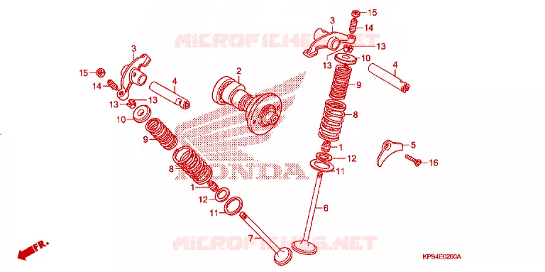 CAMSHAFT - VALVE Honda MOTO 230 CRF 2003  CRF230F3