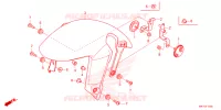 FRONT FENDER   FOOT REST for Honda CB 650 R 2023
