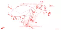 FRONT FENDER   FOOT REST for Honda CB 650 R 2023
