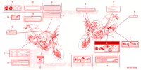 CAUTION LABEL for Honda CB 650 R 2023