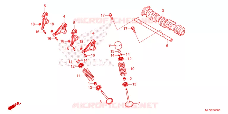 CAMSHAFT - VALVE Honda MOTO 1100 AFRICA-TWIN 2023  CRF1100A2P