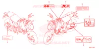 CAUTION LABEL for Honda MSX 125 ABS 2022