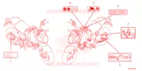 CAUTION LABEL for Honda MSX 125 ABS 2022
