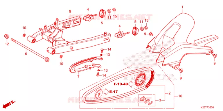 SWINGARM  Honda MOTO 125 MSX 2023  MSX125AP