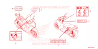 CAUTION LABEL for Honda SH 350 ED 2023