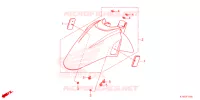 FRONT FENDER   FOOT REST for Honda SH 350 3ED 2023