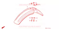 FRONT FENDER   FOOT REST for Honda XR 600 R 1992