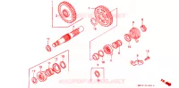KICKSTARTER AXLE for Honda XR 600 R 1992