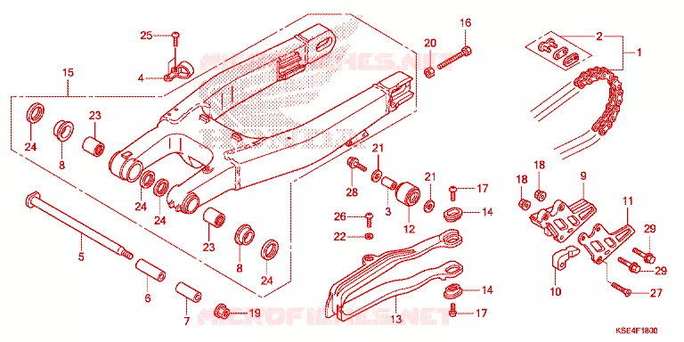 SWINGARM  Honda MOTO 150 CRF 2007  CRF150R7