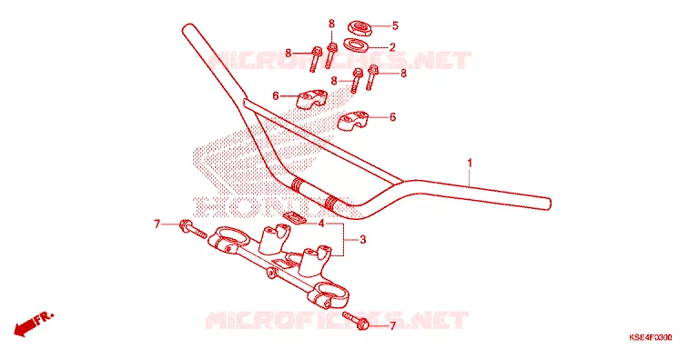 HANDLEBAR Honda MOTO 150 CRF 2011  CRF150R9