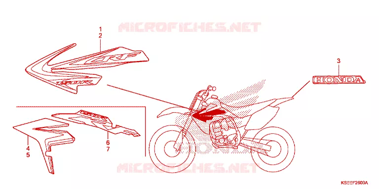 STICKERS Honda MOTO 150 CRF 2017  CRF150RE