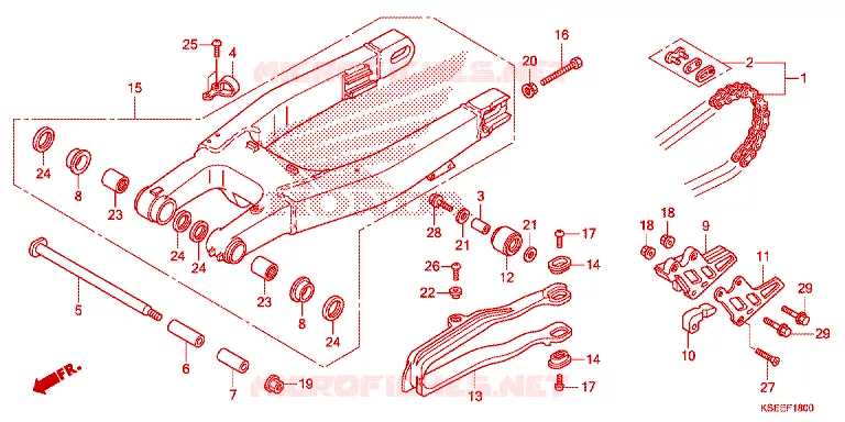SWINGARM  Honda MOTO 150 CRF 2013  CRF150RD