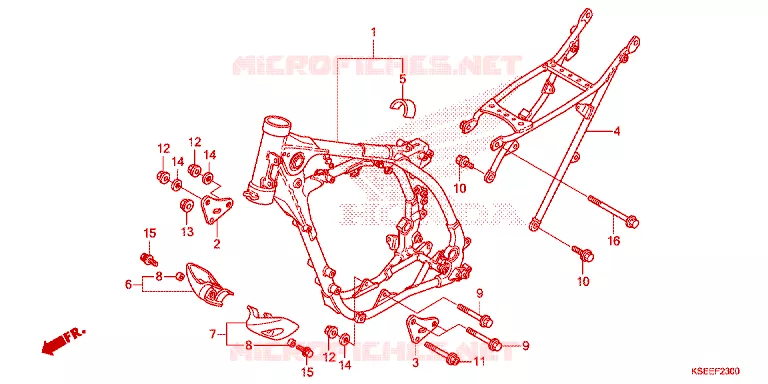 FRAME Honda MOTO 150 CRF 2013  CRF150RD