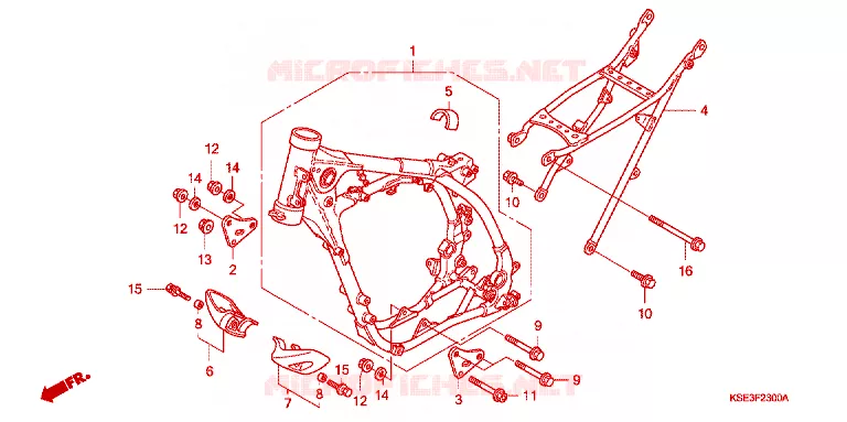 FRAME Honda MOTO 150 CRF 2012  CRF150RC