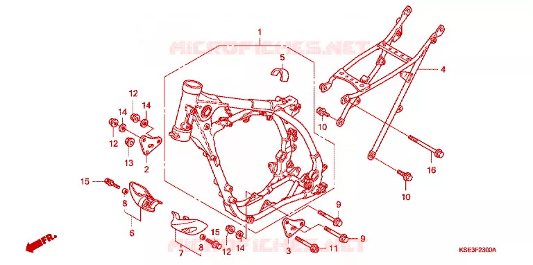 FRAME Honda MOTO 150 CRF 2012  CRF150RC
