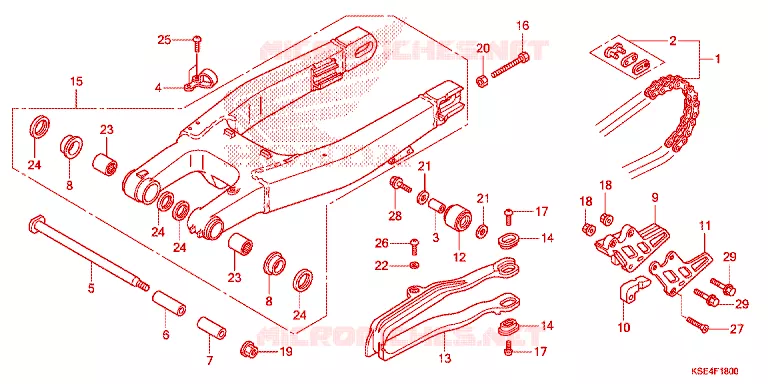 SWINGARM  Honda MOTO 150 CRF 2007  CRF150RB7