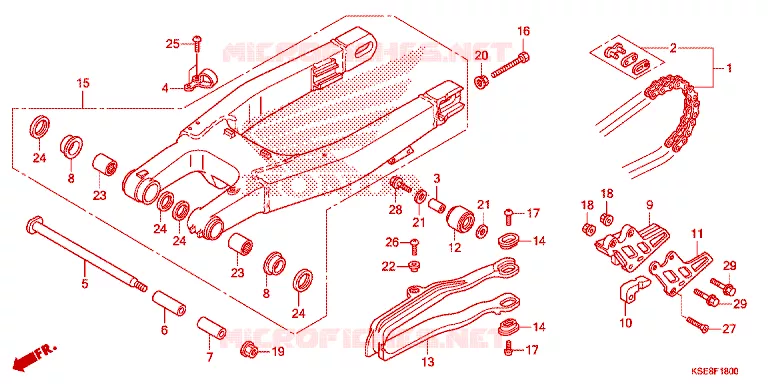 SWINGARM  Honda MOTO 150 CRF 2017  CRF150RBH