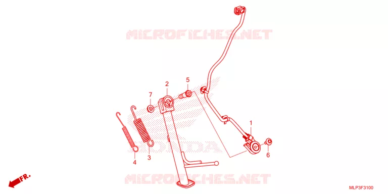 SIDE STAND Honda MOTO 500 CL 2023  CL500AP