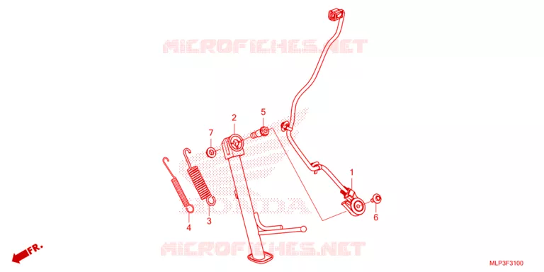 SIDE STAND Honda MOTO 500 CL 2023  CL500AP
