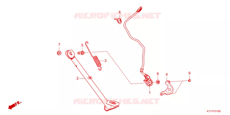 SIDE STAND Honda MOTO 250 CRF 2023  CRF250LAP