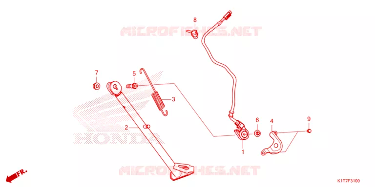 SIDE STAND Honda MOTO 250 CRF 2024  CRF250LAP