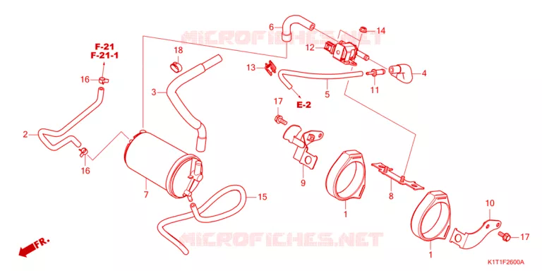 GAS RECYCLING SYSTEM Honda MOTO 250 CRF 2023  CRF250LDAP