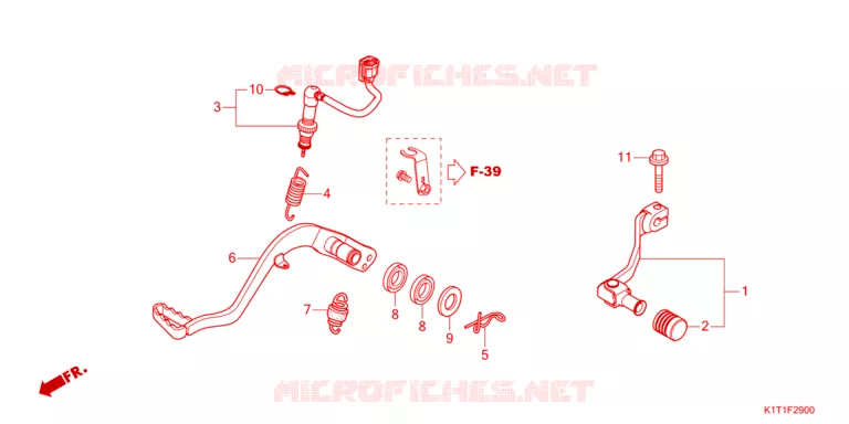 PEDAL Honda MOTO 250 CRF 2023  CRF250LDAP