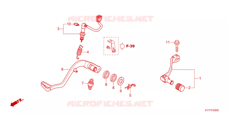 PEDAL Honda MOTO 250 CRF 2024  CRF250LRAP