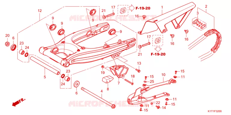 SWINGARM  Honda MOTO 250 CRF 2023  CRF250LRAP