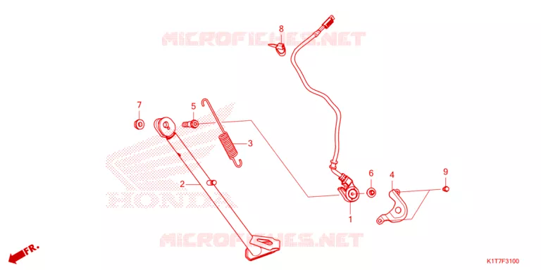 SIDE STAND Honda MOTO 250 CRF 2024  CRF250LRAP