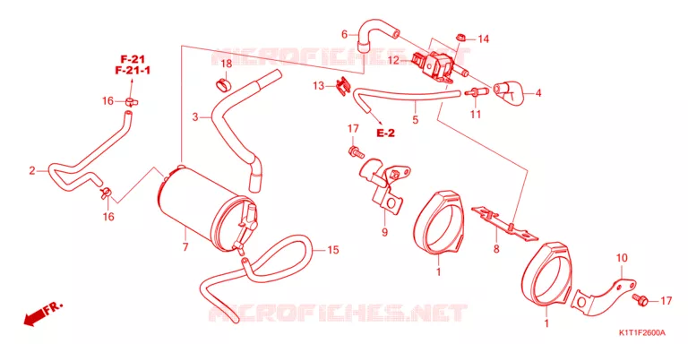 GAS RECYCLING SYSTEM Honda MOTO 250 CRF 2024  CRF250LRDP