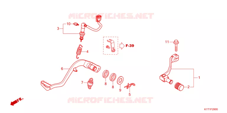 PEDAL Honda MOTO 250 CRF 2024  CRF250LRDP