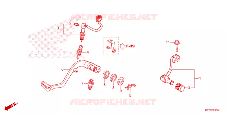 PEDAL Honda MOTO 300 CRF 2023  CRF300LAP