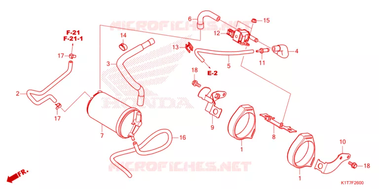GAS RECYCLING SYSTEM Honda MOTO 300 CRF 2023  CRF300LAP