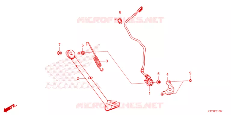 SIDE STAND Honda MOTO 300 CRF 2023  CRF300LAP