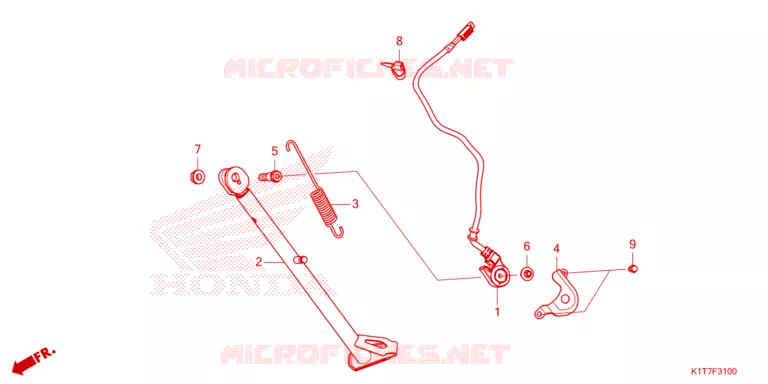 SIDE STAND Honda MOTO 300 CRF 2023  CRF300LAP