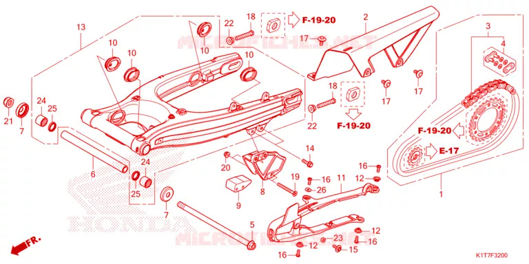 SWINGARM  Honda MOTO 300 CRF 2023  CRF300LAP