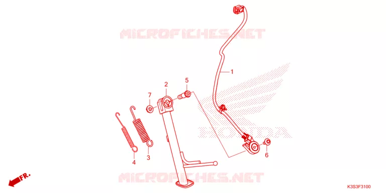 SIDE STAND Honda MOTO 250 CL 2024  CL250AP