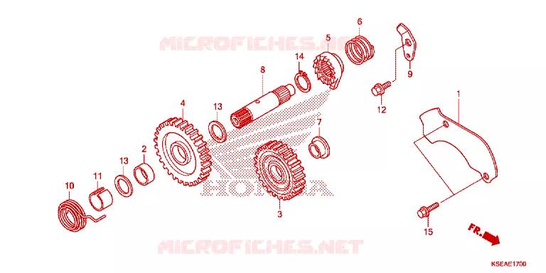 KICKSTARTER AXLE Honda MOTO 150 CRF 2014  CRF150RBE