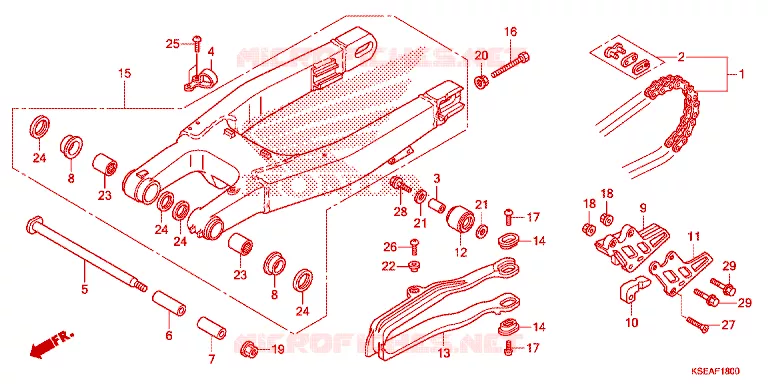 SWINGARM  Honda MOTO 150 CRF 2014  CRF150RBE