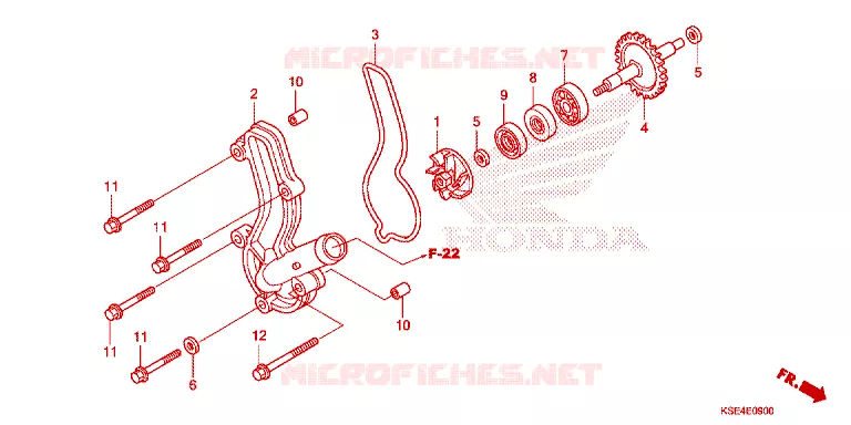WATER PUMP Honda MOTO 150 CRF 2012  CRF150RC