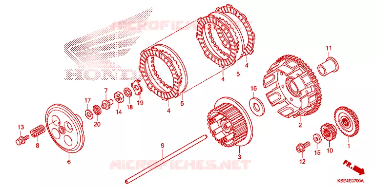 CLUTCH Honda MOTO 150 CRF 2012  CRF150RC